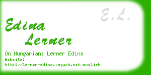 edina lerner business card